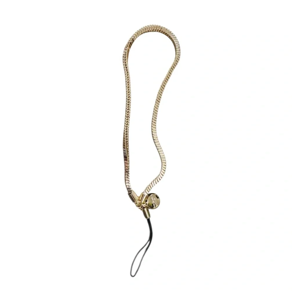 kate spade Gold Tone Phone Wrist Strap with Black Cord Loop